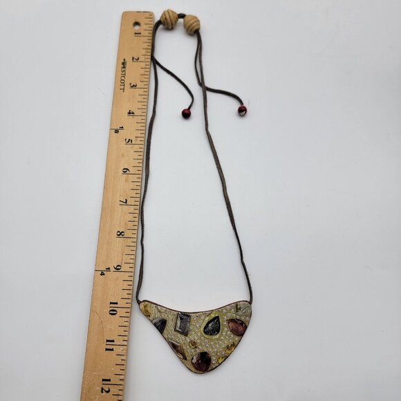 Beautiful New Handcrafted Artisan Made Necklace‎ Signed K Trost 2014 - Picture 8 of 9